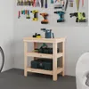 vidaXL Banco da lavoro 78,5x50x80 cm in legno di pino Anteprima dell’immagine prodotto 2