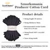 Bavlnená šnúra 9 mm 50 m, mnoho farieb, priadza na macramé, Náhľad obrázku produktu 4