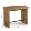 Tribesigns, table haute rectangulaire de 105 x 50 x 95 cm, Voir les images du produit 6