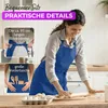 EllaTex Schürze Kochschürze Latzschürze 100% Baumwolle Produktbild-Vorschau 4