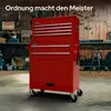 Carrello da officina AREBOS rosso | 9 scomparti, cuscinetti Anteprima dell’immagine prodotto 5