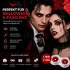 Červené farebné kontaktné šošovky – strašidelné denné Náhľad obrázku produktu 4