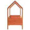 Kinderbett Hausbett Wachsbraun 80x160 cm Massivholz Kiefer Produktbild-Vorschau 5