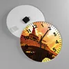 Wanduhr - Rund - Glasuhr - Eiffelturm Paris Stadt Bau - Produktbild-Vorschau 2