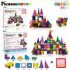 PicassoTiles Magnetic Tiles set 152 pcsd, Zestaw do Podgląd zdjęcia produktu 4