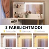 CDGlobal Schminktisch mit Spiegel und Hocker, Frisiertisch Produktbild-Vorschau 4