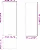vidaXL Armoire suspendue avec rangement Blanc 40 x 31 x 100 Voir les images du produit 8