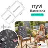 NYVI Gartenstuhl Auflagen Hochlehner 4er Set Barcelona - Produktbild-Vorschau 2