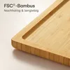 Tagliere di legno grande XXL - Con scanalatura per il succo Anteprima dell’immagine prodotto 6