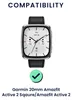 kwmobile 2x Uhrenarmband für 20mm Amazfit Active 2 / 2 Produktbild-Vorschau 2