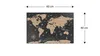 A world map with dimensions indicated. Náhľad obrázku produktu
