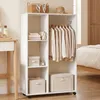 HOMCOM garderobekast op wielen, mobiele garderobe, 80 x 40 Productafbeelding-voorbeeld 2