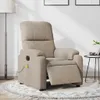 vidaXL Massagesessel Elektrisch Taupe Mikrofasergewebe Produktbild-Vorschau 2