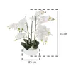 Plante artificielle ORCHIDE, pot blanc, 65 cm Voir les images du produit 3