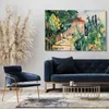 Leinwandbild (100x70cm): Paul Cézanne - Haus mit rotem Produktbild-Vorschau 2