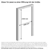 Inova Loft Glastür 93 x 231,5 cm, DIN Links, satiniertes Produktbild-Vorschau 2
