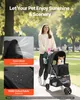 VEVOR Hundewagen, Tragkraft 16 kg, faltbarer Tierbuggy, Produktbild-Vorschau 3