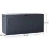 nabbi Gartentruhe MBBL280 280 l - Anthrazit Produktbild-Vorschau 2