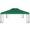 vidaXL Bâche de toit de pavillon de rechange 310 g/m² vert Voir les images du produit 9