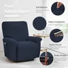 Potah na lehátko Stretch Recliner Chair Cover Small Plaid Náhled obrázku produktu 5