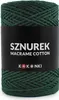 Kokonki Makramee-Baumwollschnur 2mm, 200m Flaschengrün Produktbild-Vorschau 1