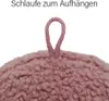 Buchstabenkissen Buchstabe N rose, Höhe 29 cm, mit Produktbild-Vorschau 4