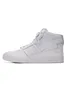 A white Adidas Forum Mid sneaker is shown from the side against a white background. Produktbild-Vorschau