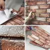 10 pezzi pannelli 3D autoadesivi effetto mattone carta da Anteprima dell’immagine prodotto 3