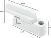 A white window lock with dimensions indicated by lines and text. Produktbild-Vorschau