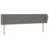 vidaXL Kopfteil mit Ohren Dunkelgrau 183x23x78/88 cm Stoff Produktbild-Vorschau 11