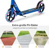 COSTWAY Kinderroller, inklapbaar met verlichting, scooter Productafbeelding-voorbeeld 9