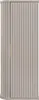 A tall, narrow, beige cabinet with vertical ribbed doors and a single gold handle. Náhled obrázku produktu