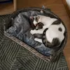 UNUS Hundebett Hundekorb Schlafplatz Hund grau 66 cm mit Produktbild-Vorschau 6