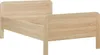 A light brown wooden bed frame shown from a side-angle against a white background. Náhled obrázku produktu