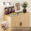 COSTWAY Sideboard Rattan Aufbewahrungsschrank, Boho Buffet Produktbild-Vorschau 6