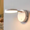 Lindby LED-Wandlampe Milow, weiß, 9,6 cm hoch, Schalter Produktbild-Vorschau 2