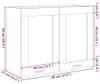 vidaXL Hängeglasschrank Lyon Sonoma-Eiche 80x31x60 cm Produktbild-Vorschau 8