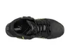 A top-down view of a black and yellow Puma safety boot. Voir les images du produit