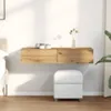 Wandregal mit Schubladen Artisan-Eiche 100x36x19 cm Produktbild-Vorschau 3