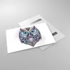 Bilder auf glas - Owl aztekische Tierwelt Grafik - 120x80cm Produktbild-Vorschau 2