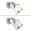Lampa ścienna, chrom, żelazo, tkanina, L 17 cm Podgląd zdjęcia produktu 13