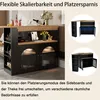 Ausziehbarer Bartisch 138-193x39x105cm Esstisch Stauraum Produktbild-Vorschau 10