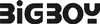 The image displays the word "BIGBOY" in large, bold, black letters against a white background. Produktbild-Vorschau