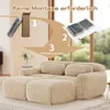 Canapé moelleux « Boneless Cloud » avec 2 poufs, canapé-lit Voir les images du produit 12