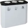 Abfallsammler mit Edelstahl-Einwurfklappe | 3x45 Liter, Produktbild-Vorschau 1