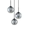 Lindby Hängelampe Jurian, 32 cm, 3-flg., schwarz/rauch, Produktbild-Vorschau 6