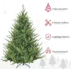 A product image of an artificial Christmas tree with feature callouts on the right side. Náhled obrázku produktu
