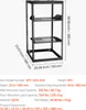 VEVOR 20U rack di rete a telaio aperto, profondità 585 mm, Anteprima dell’immagine prodotto 7