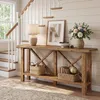 Table console Tribesigns en bois massif, 180 cm, table Voir les images du produit 5