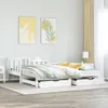 Válenda s přistýlkou a zásuvkami bez matrace bílá 90x190 cm Náhled obrázku produktu 3